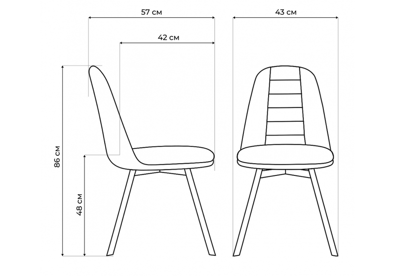 Стул на металлокаркасе, Texas 2 светло-серый поворотный / черный