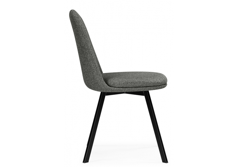 Стул на металлокаркасе, Texas 2 светло-серый поворотный / черный