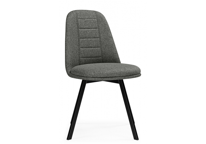 Стул на металлокаркасе, Texas 2 светло-серый поворотный / черный