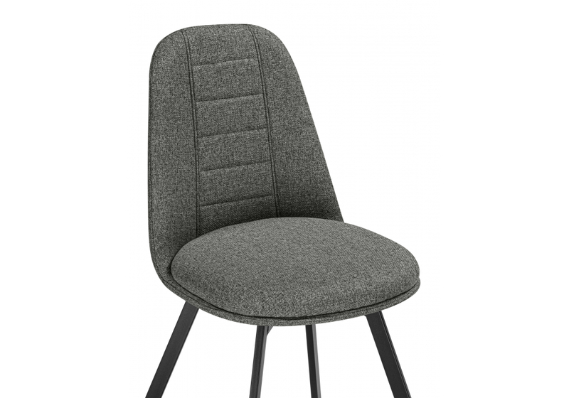 Стул на металлокаркасе, Texas 2 светло-серый поворотный / черный