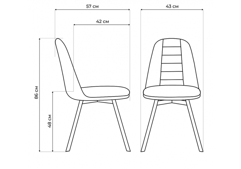 Стул на металлокаркасе, Texas 2 латте поворотный / черный