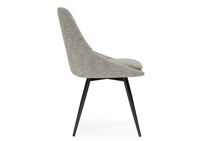 Стул на металлокаркасе, Avian вращающийся светло-серый / черный