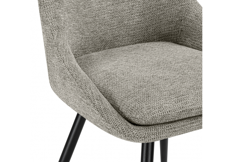 Стул на металлокаркасе, Avian вращающийся светло-серый / черный