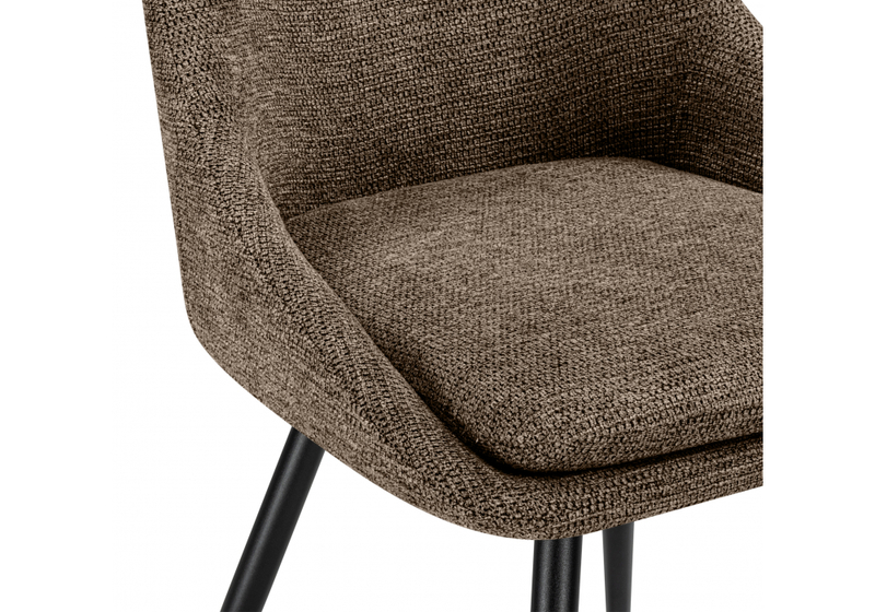 Стул на металлокаркасе, Avian вращающийся светло-коричневый / черный