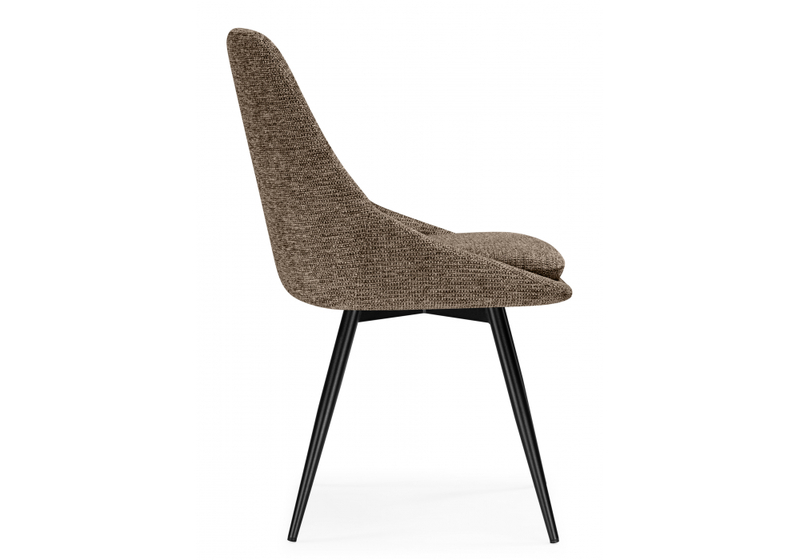 Стул на металлокаркасе, Avian вращающийся светло-коричневый / черный