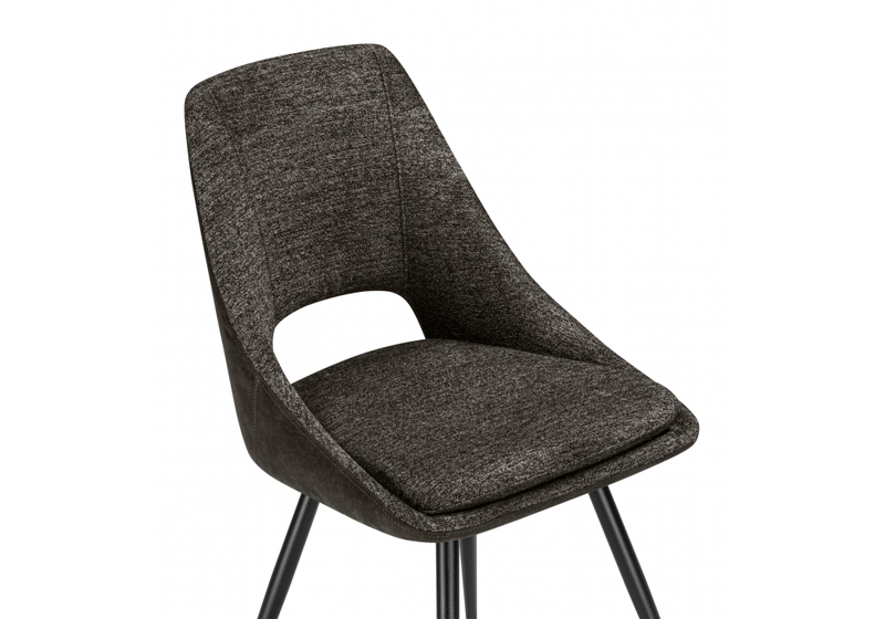 Стул на металлокаркасе, Avianus вращающийся коричневый / черный