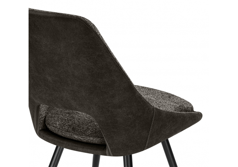 Стул на металлокаркасе, Avianus вращающийся коричневый / черный