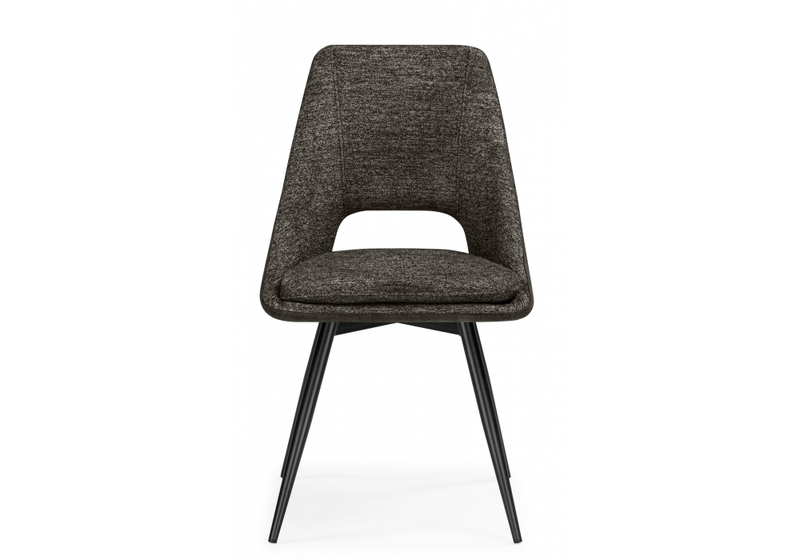 Стул на металлокаркасе, Avianus вращающийся коричневый / черный