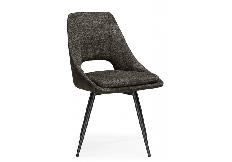 Стул на металлокаркасе, Avianus вращающийся коричневый / черный