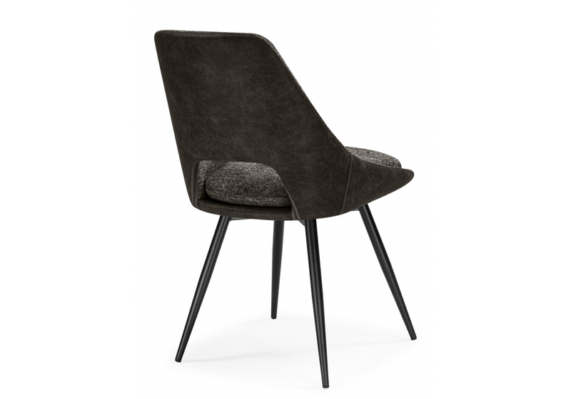 Стул на металлокаркасе, Avianus вращающийся коричневый / черный