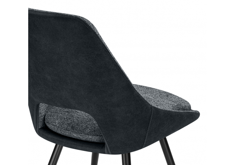 Стул на металлокаркасе, Avianus вращающийся темно-серый / черный