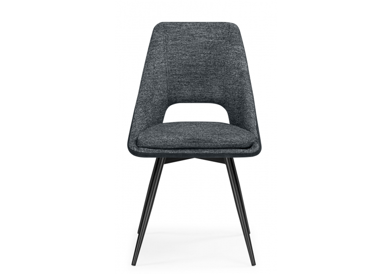 Стул на металлокаркасе, Avianus вращающийся темно-серый / черный