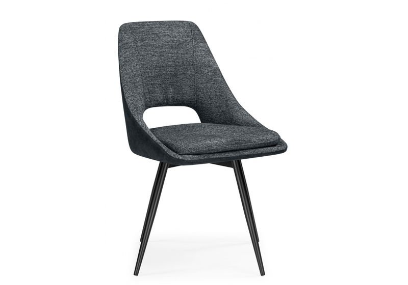 Стул на металлокаркасе, Avianus вращающийся темно-серый / черный