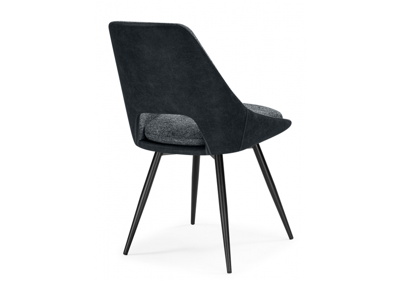 Стул на металлокаркасе, Avianus вращающийся темно-серый / черный