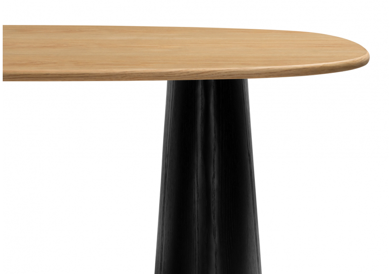 Стол деревянный, Ares дуб / черный