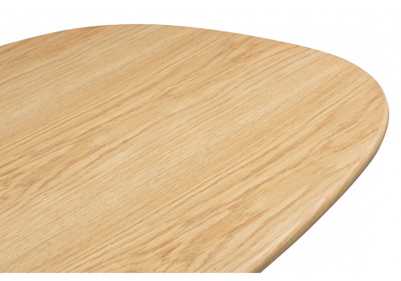 Стол деревянный, Ares дуб / черный