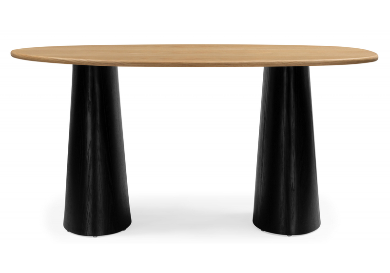 Стол деревянный, Ares дуб / черный