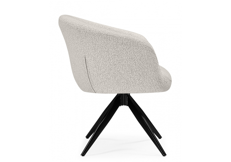 Стул на металлокаркасе, Solomon 1 вращающийся светло-бежевый / черный