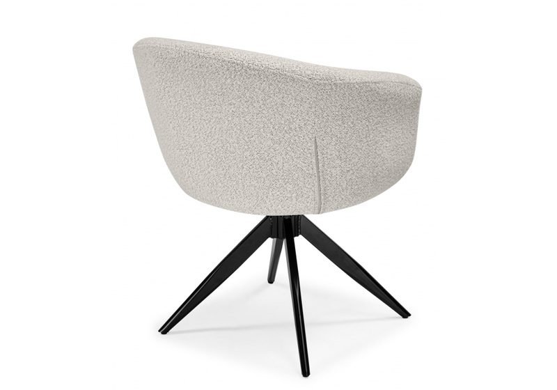 Стул на металлокаркасе, Solomon 1 вращающийся светло-бежевый / черный