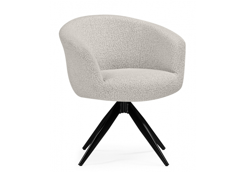 Стул на металлокаркасе, Solomon 1 вращающийся светло-бежевый / черный