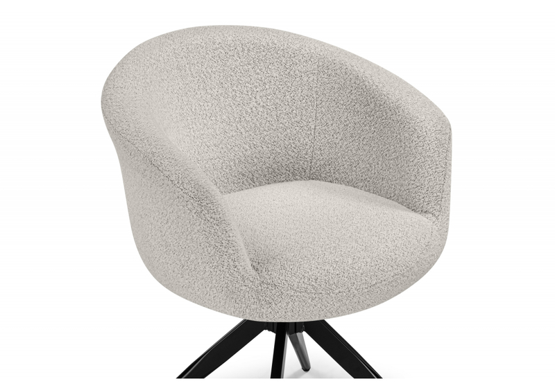 Стул на металлокаркасе, Solomon 1 вращающийся светло-бежевый / черный