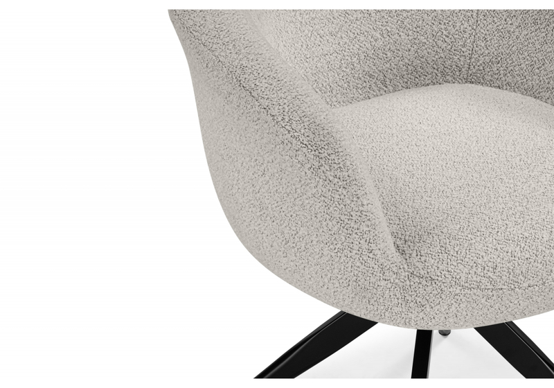 Стул на металлокаркасе, Solomon 1 вращающийся светло-бежевый / черный