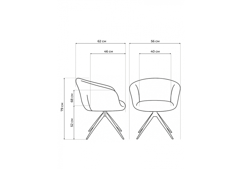 Стул на металлокаркасе, Solomon 1 вращающийся светло-бежевый / черный