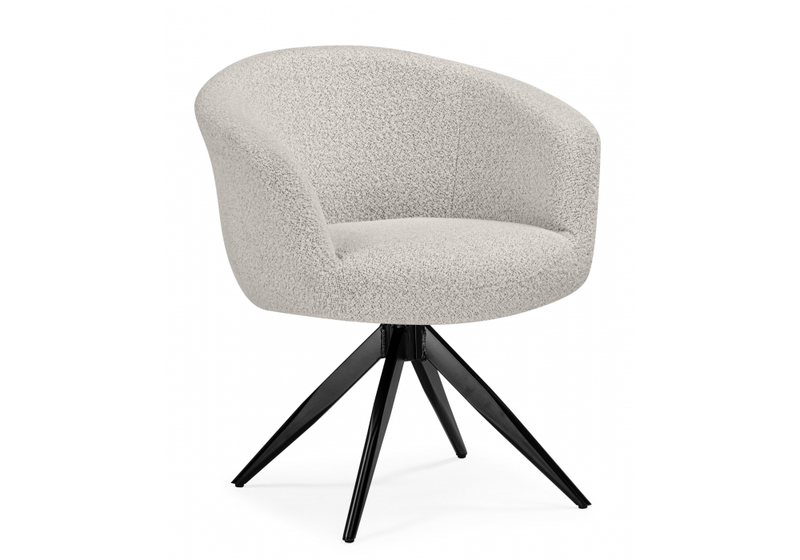 Стул на металлокаркасе, Solomon 1 вращающийся светло-бежевый / черный