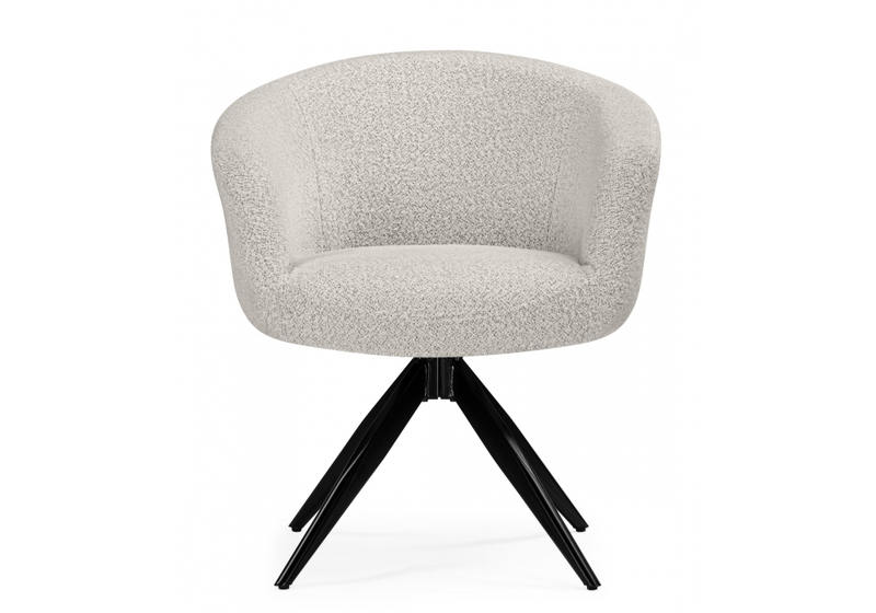 Стул на металлокаркасе, Solomon 1 вращающийся светло-бежевый / черный