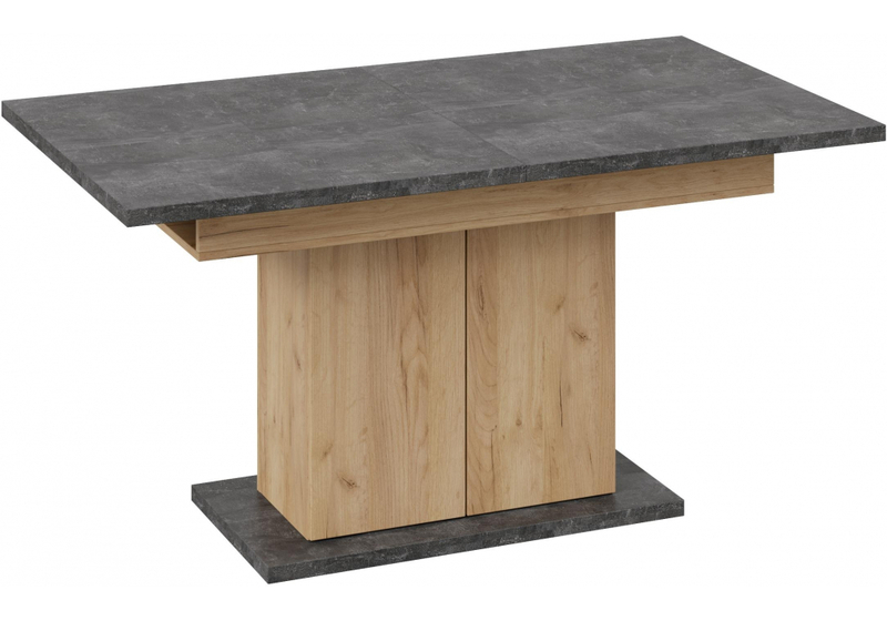 Стол деревянный, Детройт Тип 1 дуб крафт золотой / ателье темное