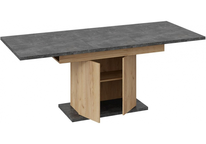 Стол деревянный, Детройт Тип 1 дуб крафт золотой / ателье темное