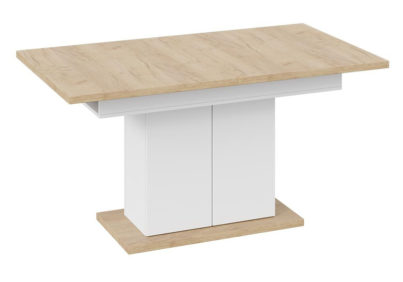 Стол деревянный, Детройт Тип 1 белый / дуб крафт золотой