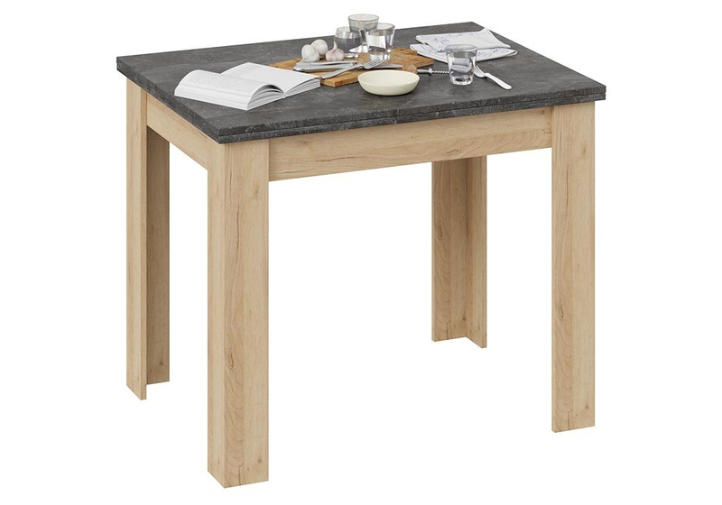 Стол деревянный, Промо Тип 3 дуб крафт золотой / ателье темное