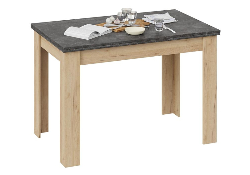 Стол деревянный, Промо Тип 4 дуб крафт золотой / ателье темное