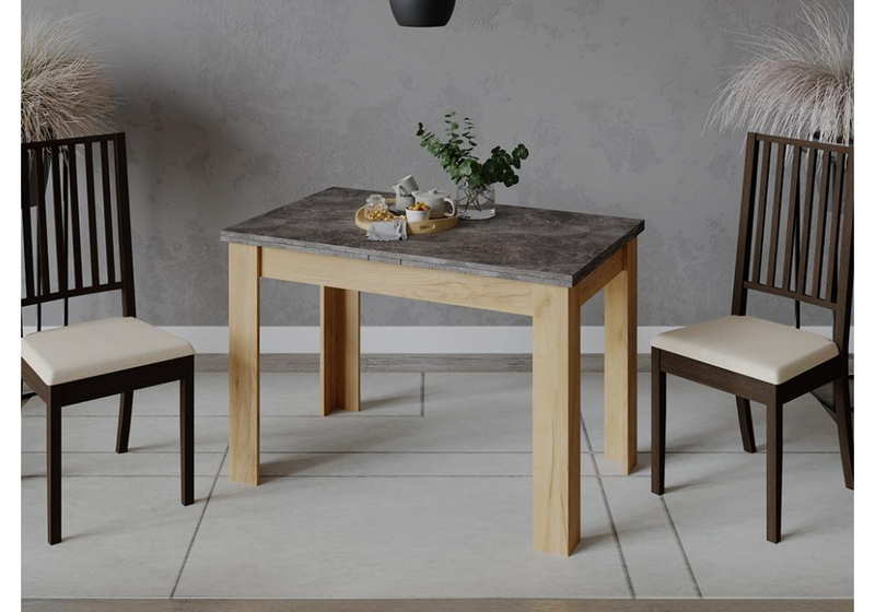 Стол деревянный, Промо Тип 4 дуб крафт золотой / ателье темное