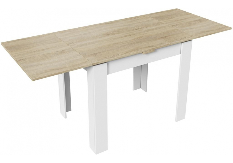 Стол деревянный, Промо Тип 3 белый / дуб сонома светлый
