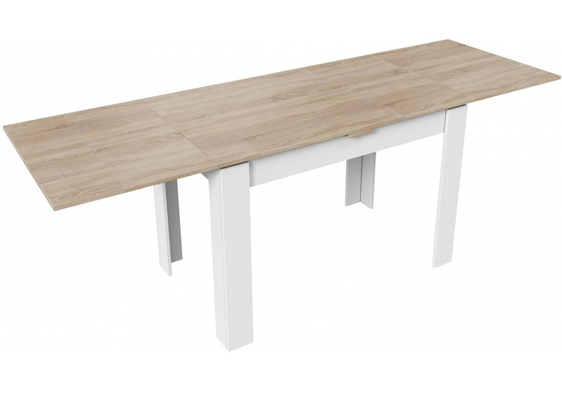 Стол деревянный, Промо Тип 4 белый / дуб сонома светлый