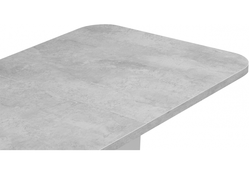 Стол деревянный, Комфорт цемент светлый / белый