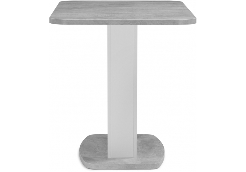 Стол деревянный, Комфорт цемент светлый / белый