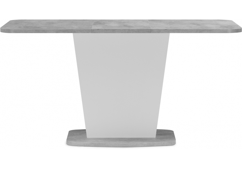 Стол деревянный, Комфорт цемент светлый / белый