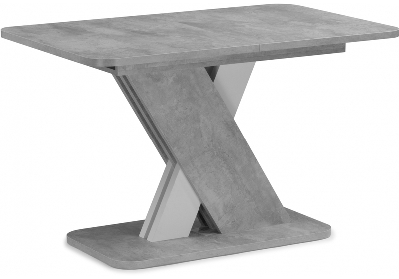 Стол деревянный, Аврора цемент светлый / белый