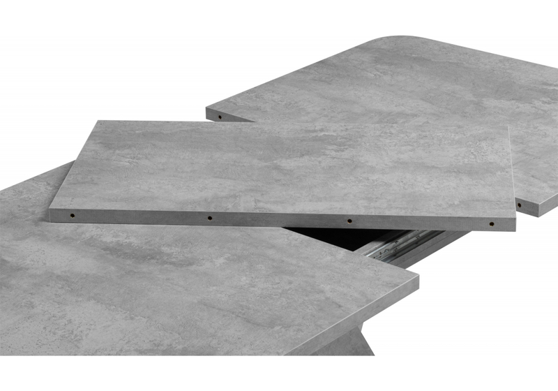 Стол деревянный, Аврора цемент светлый / белый