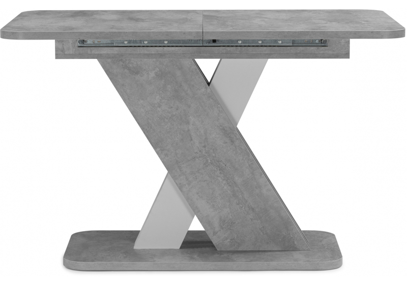 Стол деревянный, Аврора цемент светлый / белый