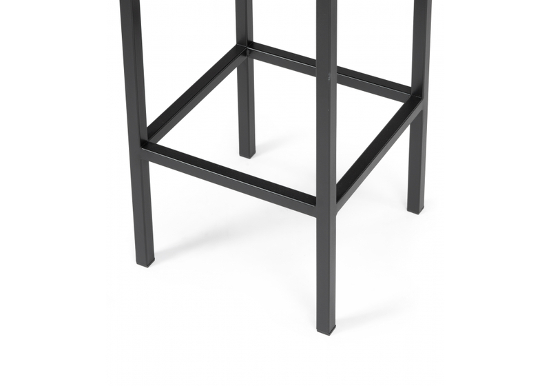 Барный стул, Лофт микровелюр катания изумруд / черный матовый