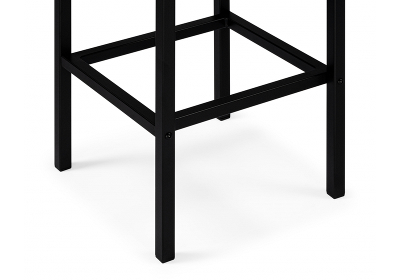 Барный стул, Лофт кож.зам. d6 / черный матовый