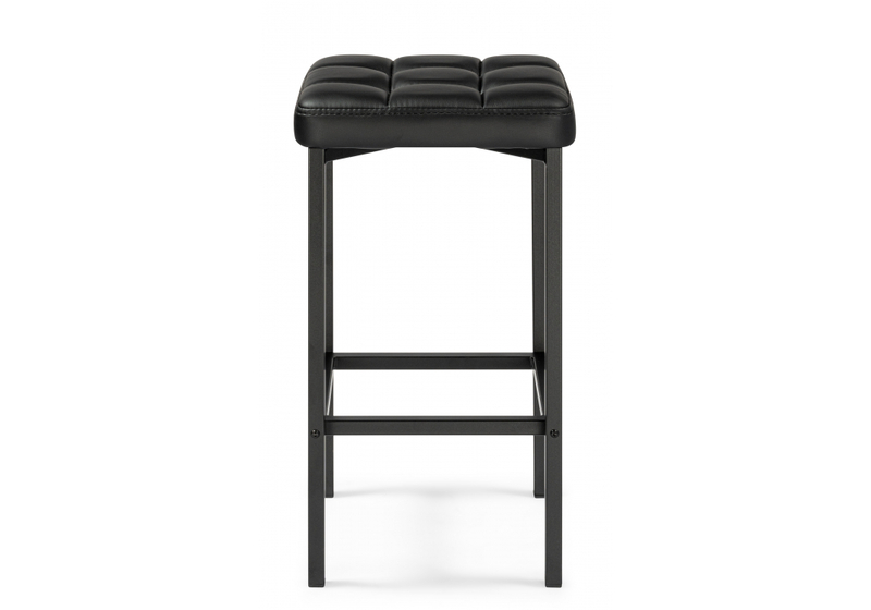 Барный стул, Лофт кож.зам. d6 / черный матовый