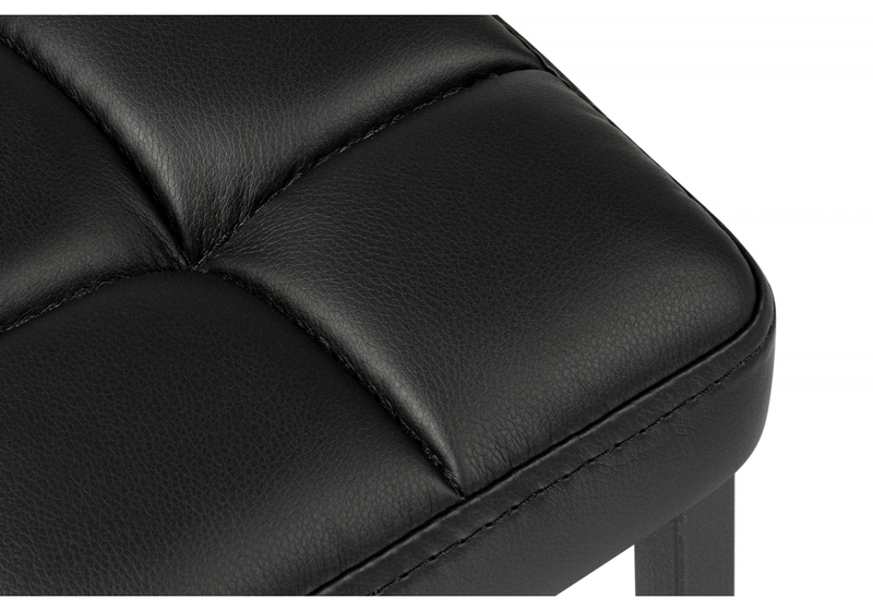 Барный стул, Лофт кож.зам. d6 / черный матовый