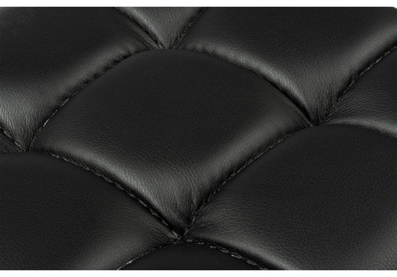 Барный стул, Лофт кож.зам. d6 / черный матовый