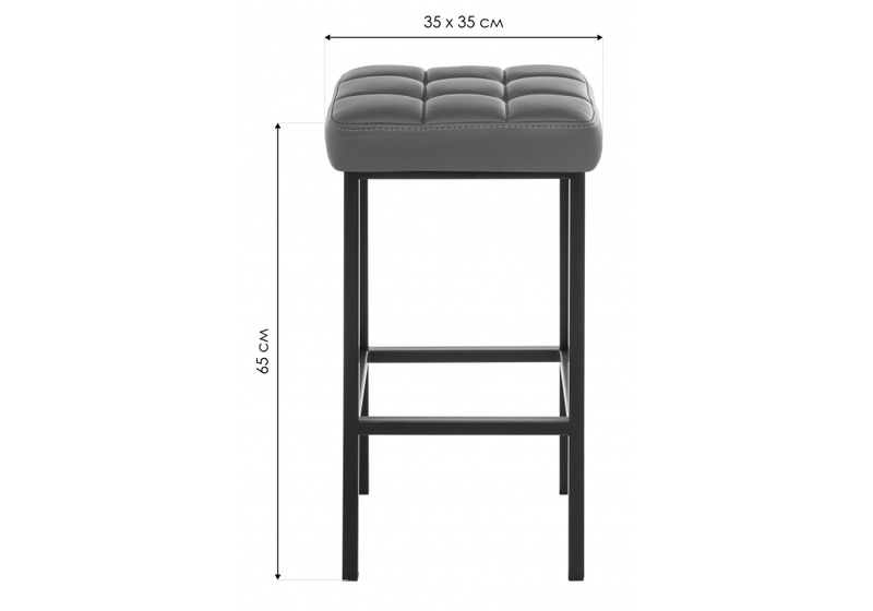 Барный стул, Лофт кож.зам. линкольн белый / белый матовый