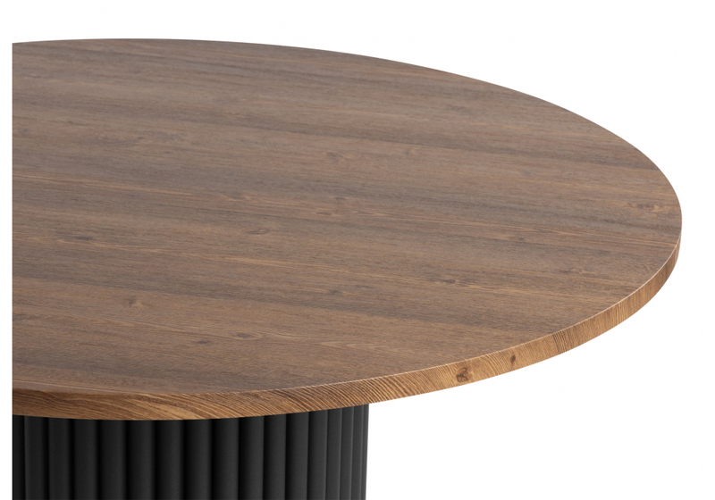 Стол деревянный, Барел 110 орех кантри / черный